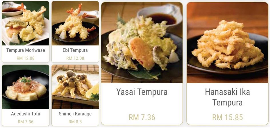Harga Menu Sushi Zanmai tempura